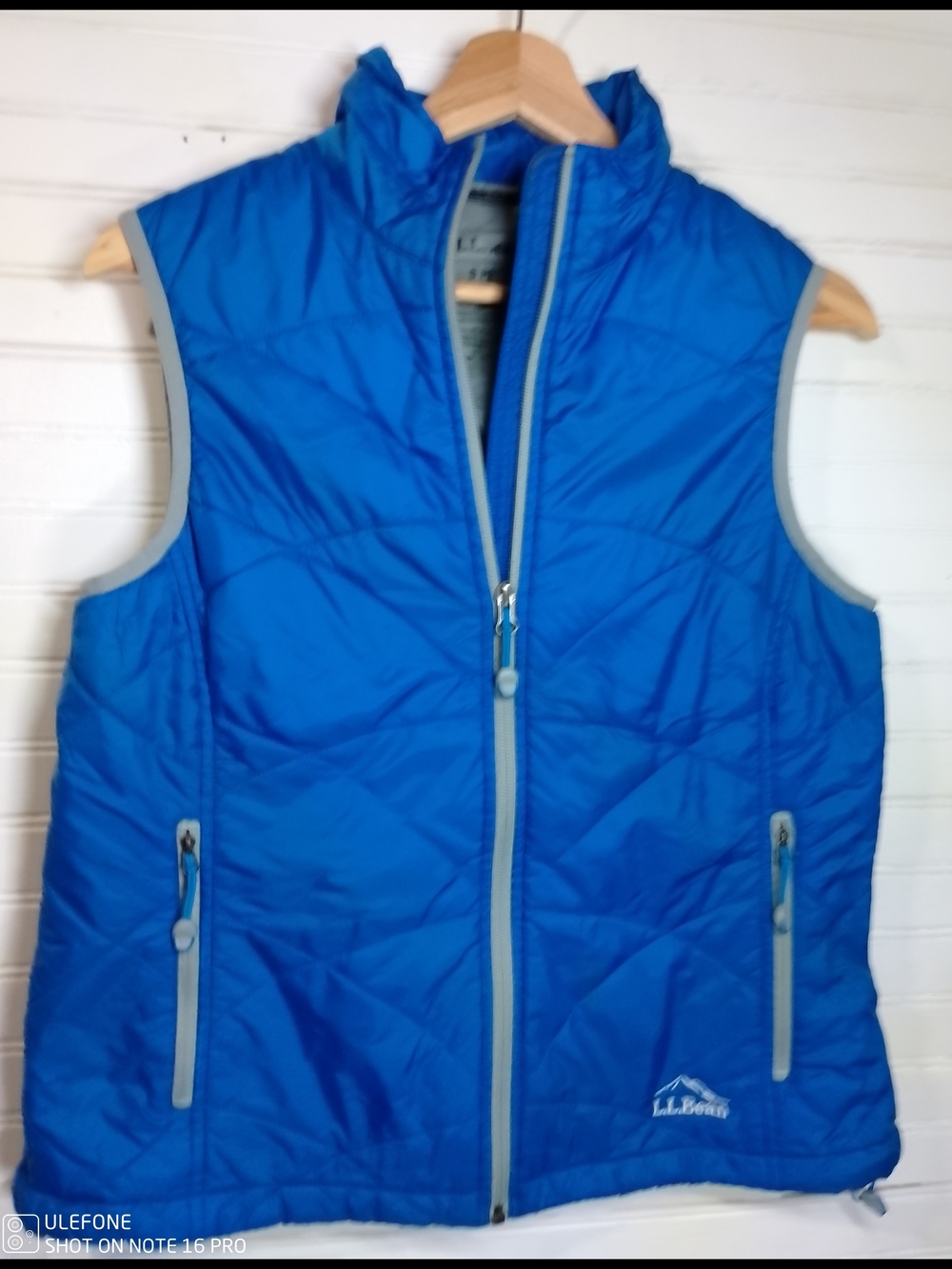 L.L. Bean Bright Blue Quilted Insulated Vest